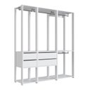 Ver imagem 5 de Kit Guarda Roupa Closet 03 Peças 183x160cm Branco Proddy