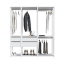 Ver imagem 1 de Kit Guarda Roupa Closet 03 Peças 183x160cm Branco Proddy