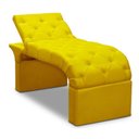 Ver imagem 2 de Maca Estofada Estética Cílios Regulável Spa Suede Anitta Amarelo
