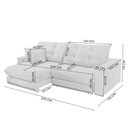 Ver imagem 4 de Sofá Retrátil 4 Lugares 290cm Veludo Belize