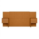 Ver imagem 2 de Painel de Cabeceira Sampa com Mesa Cabeceira Embutido para Cama Box Casal Queen ? Cinamomo