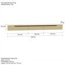 Ver imagem 7 de Rack Suspenso Slim Curvo 220cm para TV até 70” Moderno Luxo MDP/MDF com Portas Basculantes Off White