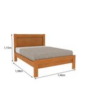 Ver imagem 6 de Conjunto Cama Casal Safira e 2 Mesas de Cabeceira Luna com USB Marrom/Cinamomo