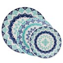 Ver imagem 1 de Kit Pratos Rasos Fundos e Sobremesa Donna Lola Oxford Cerâmica 24 Peças