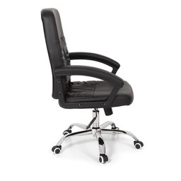Cadeira para Escritório Confort com Base Giratória:Preto - 3