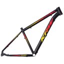 Ver imagem 3 de Bicicleta Aro 29 Krw Alumínio 24 Vel Freio a Disco X52 Quadro 19 Preto-amarelo e Vermelho