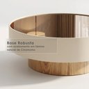 Ver imagem 6 de Mesa de Centro 80cm Off White com Vidro Café Metalizado Aurora