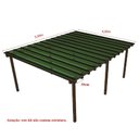 Ver imagem 5 de Kit Policarbonato Verde 4mm 5,00m X 4,00m - Perfis Naturais