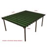 Kit Policarbonato Verde 4mm 5,00m X 4,00m - Perfis Naturais - 5