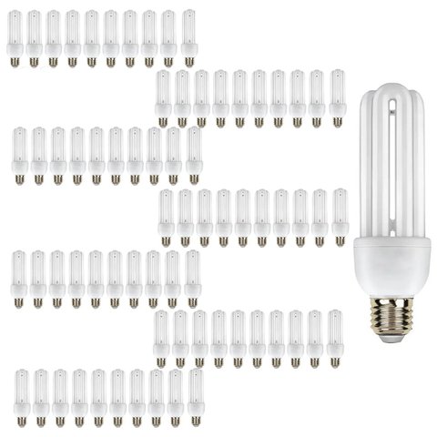 Lampada Fluorescente Kit 80 Uni 220v Iluminaçao 15w Branco Frio Energia Rua Casa Ambiente