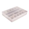 Caixa Organizadora - 37,1x28,1x6,2 Cm - 16 Divisórias - Plasutil – - 1