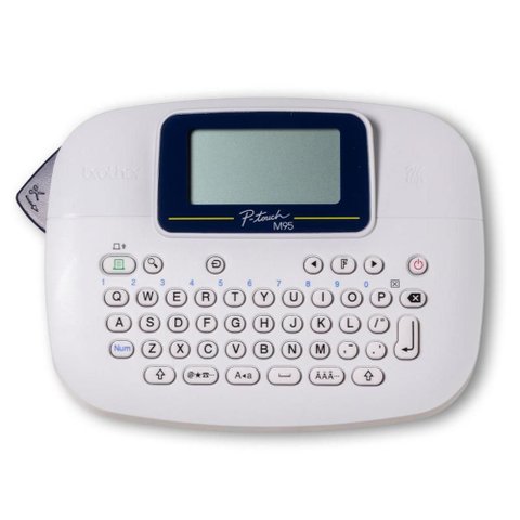 Rotulador Eletrônico Brother Pt-m95wt - Tela Lcd - para Fitas de 9 a 12mm Laminadas - Branco