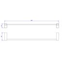 Ver imagem 2 de Porta Toalha Barra Liv 50cm - Deca Deca Metais