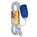 Ver imagem 1 de Extensão Elétrica 5 Metros Cabo 3x0,75 2p Certificada