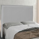 Ver imagem 2 de Cabeceira King 1,95m Veneza Linho Rústico - Pallazio - Cinza Claro