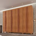 Ver imagem 2 de Guarda Roupa Casal Dunas com 8 Portas e 4 Gavetas Mdf com Pés Moderna Mobília