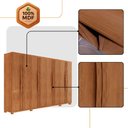 Ver imagem 5 de Guarda Roupa Casal Dunas com 8 Portas e 4 Gavetas Mdf com Pés Moderna Mobília