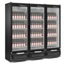 Ver imagem 2 de Expositor Vertical 3 Portas de Vidro Gcbc1450 Gelopar Refrigerador 1468 Litros Preto 220v
