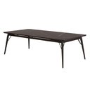 Ver imagem 3 de Mesa Jantar Netuno 10 Lugares 240x120 Cm Pés Madeira Metal Vidro Marmorizado Mr