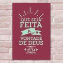 Ver imagem 1 de Placa Decorativa Versículos Bíblicos 21-30X45Cm