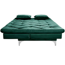 Ver imagem 4 de Sofá Cama 3 Lugares Multiuso Sued Premium:verde Musgo