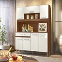 Ver imagem 1 de Kit Cozinha Linha Magazin 120 Nicioli - Évora Rústico/off White Cristal