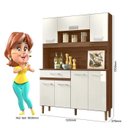 Ver imagem 3 de Kit Cozinha Linha Magazin 120 Nicioli - Évora Rústico/off White Cristal