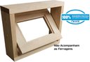 Ver imagem 1 de Janela Basculante Vitrô 30x40x12 Cm para Um Vidro Eucalipto Neonx