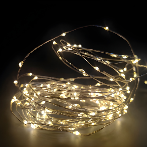 Fio de Luz Fada Cordão Led 3000k 100 Leds 10m Taschibra Bivolt