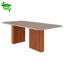 Ver imagem 4 de Sala de Jantar Mesa Ester 210 com 8 Cadeiras Paola Wood Cinamomo/off White/mad/nude