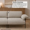 Ver mais imagens de Sofá Living Modular Industrial 3 Lugares Basileia 340cm Yescasa Veludo Tx Bege Castor