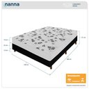 Ver imagem 3 de Cama Box + Colchão Viúva Florencia Branco Espuma D28 Liso 128x188x51cm