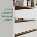 Ver imagem 7 de Cozinha Compacta Modulada 4 Peças 5 Portas 2 Gavetas Pérola Branco/Cinamomo