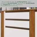 Ver mais imagens de Cozinha Compacta Modulada 4 Peças 5 Portas 2 Gavetas Pérola Branco/Cinamomo