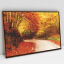 Ver imagem 1 de Quadro Decorativo Outono em tela Canvas TACOLADO PAPEL DE PAREDE Moldura Flutuante 4,5cm Freijó 120