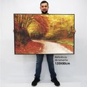 Ver imagem 2 de Quadro Decorativo Outono em tela Canvas TACOLADO PAPEL DE PAREDE Moldura Flutuante 4,5cm Freijó 120
