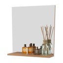 Ver imagem 1 de Espelheira para Banheiro 45cm com Prateleira Multimóveis CR10115 Amêndoa