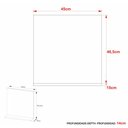Ver imagem 3 de Espelheira para Banheiro 45cm com Prateleira Multimóveis CR10115 Amêndoa