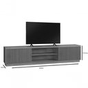 Ver imagem 2 de Rack Valencia 2 Portas Ripada Mavaular Naturale