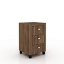 Ver imagem 6 de Conjunto Home Office com Escrivaninha e Gaveteiro 3 Gavetas Espresso Móveis Marrom
