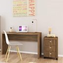 Ver imagem 1 de Conjunto Home Office com Escrivaninha e Gaveteiro 3 Gavetas Espresso Móveis Marrom