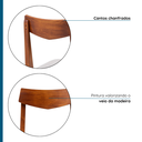 Ver mais imagens de Kit de 2 Cadeiras de Jantar Club em Madeira Maciça