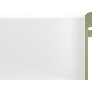 Rodapé de MDF Ultra 15cm x 18mm x 2,40m Barra de Sobrepor Lisa Moldufama 1202