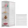 2523 - Comoda com Trocador Doce Sonho Branco/branco (2523.5) + 825 - G. Roupa Inf. 2pts Doce Sonho - 3