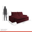 Ver imagem 7 de Sofá Retrátil e Reclinável 4 Lugares Pillowtop Duplo Paris 