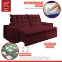 Ver imagem 5 de Sofá Retrátil e Reclinável 4 Lugares Pillowtop Duplo Paris 