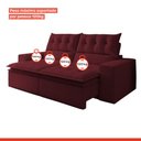 Ver mais imagens de Sofá Retrátil e Reclinável 4 Lugares Pillowtop Duplo Paris 