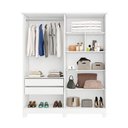 Ver imagem 2 de Guarda Roupas Solteiro Nina 4 Portas, Estrutura em Mdf | Bianchi