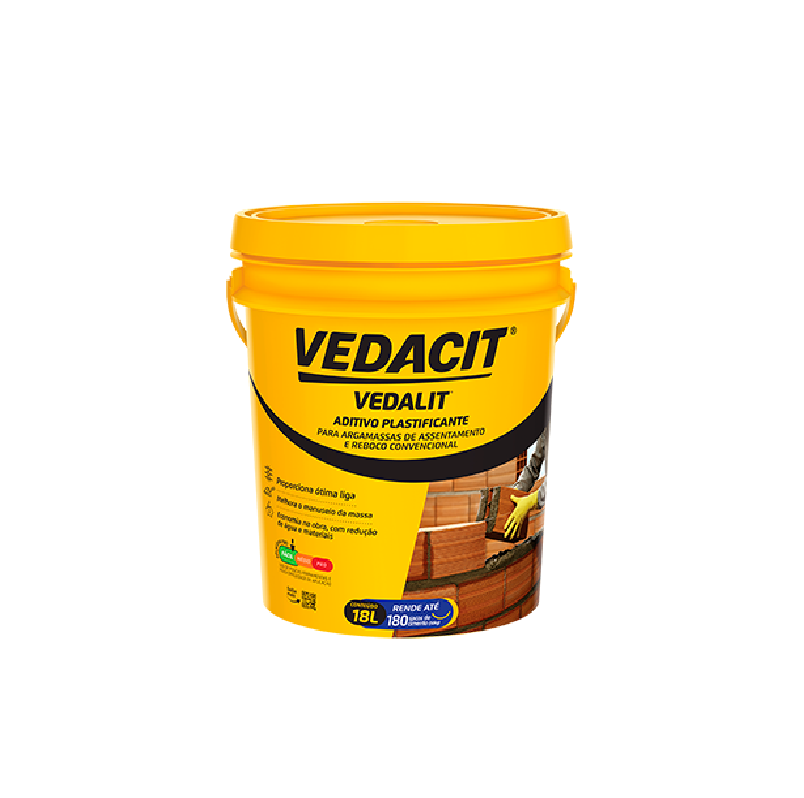 Vedalit Aditivo Plastificante 18 Litros - VEDACIT (112694) - 1