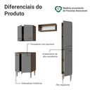 Ver imagem 4 de Armário de Cozinha Compacta 156 Cm Emilly Madesa 02